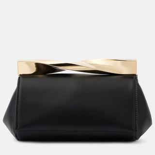 Aquazzura Twist mini leather clutch