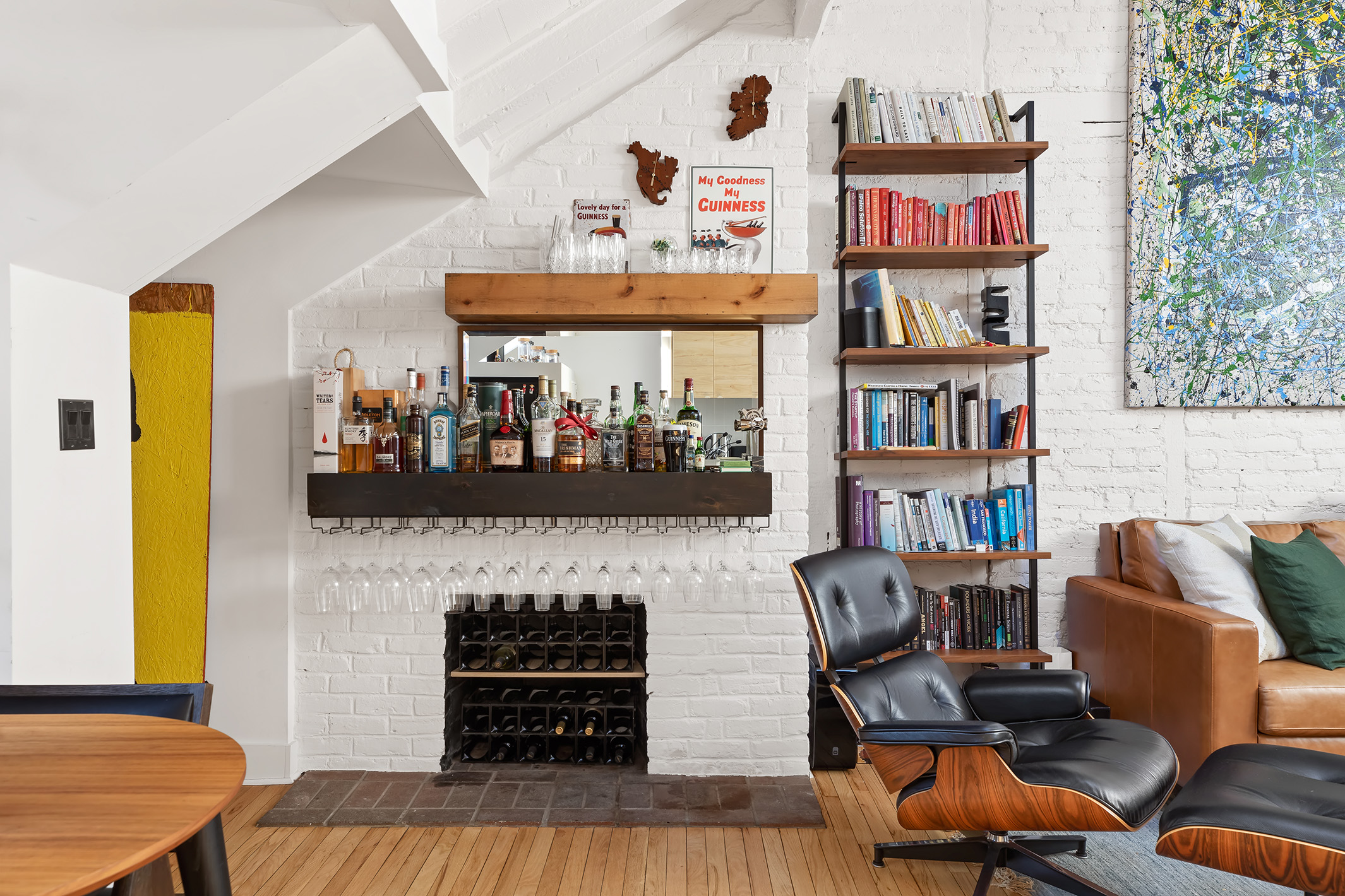 White-walled New York apartment
