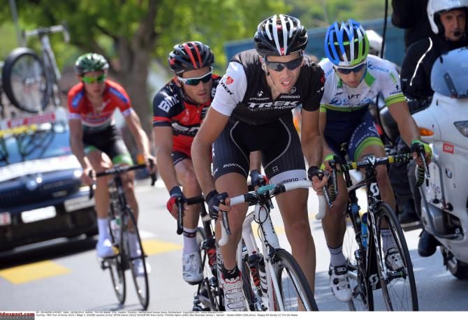 Laurent Didier (Trek) tests his legs
