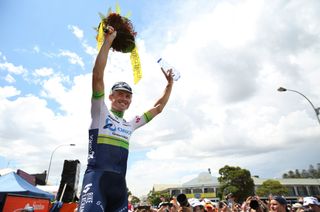 Simon Gerrans enjoying a moment in the sun at the Tour Down Under