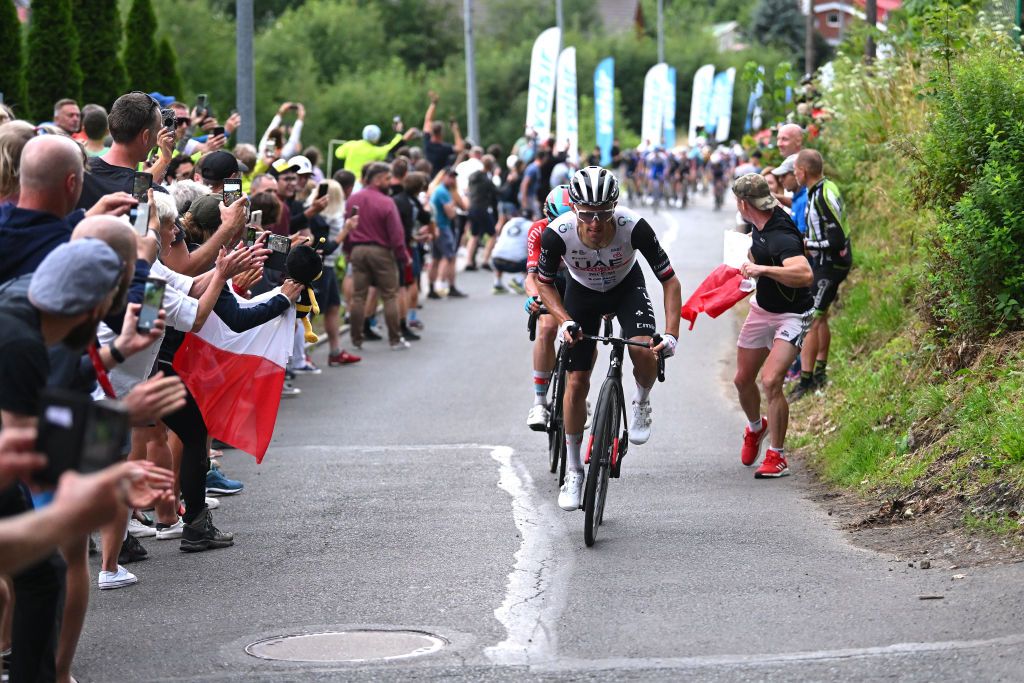 Rafal Majka (UAE Team Emirates) attacks late in the stage