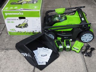 Greenworks G40LM41 40V 41cm Lawn Mower during testing