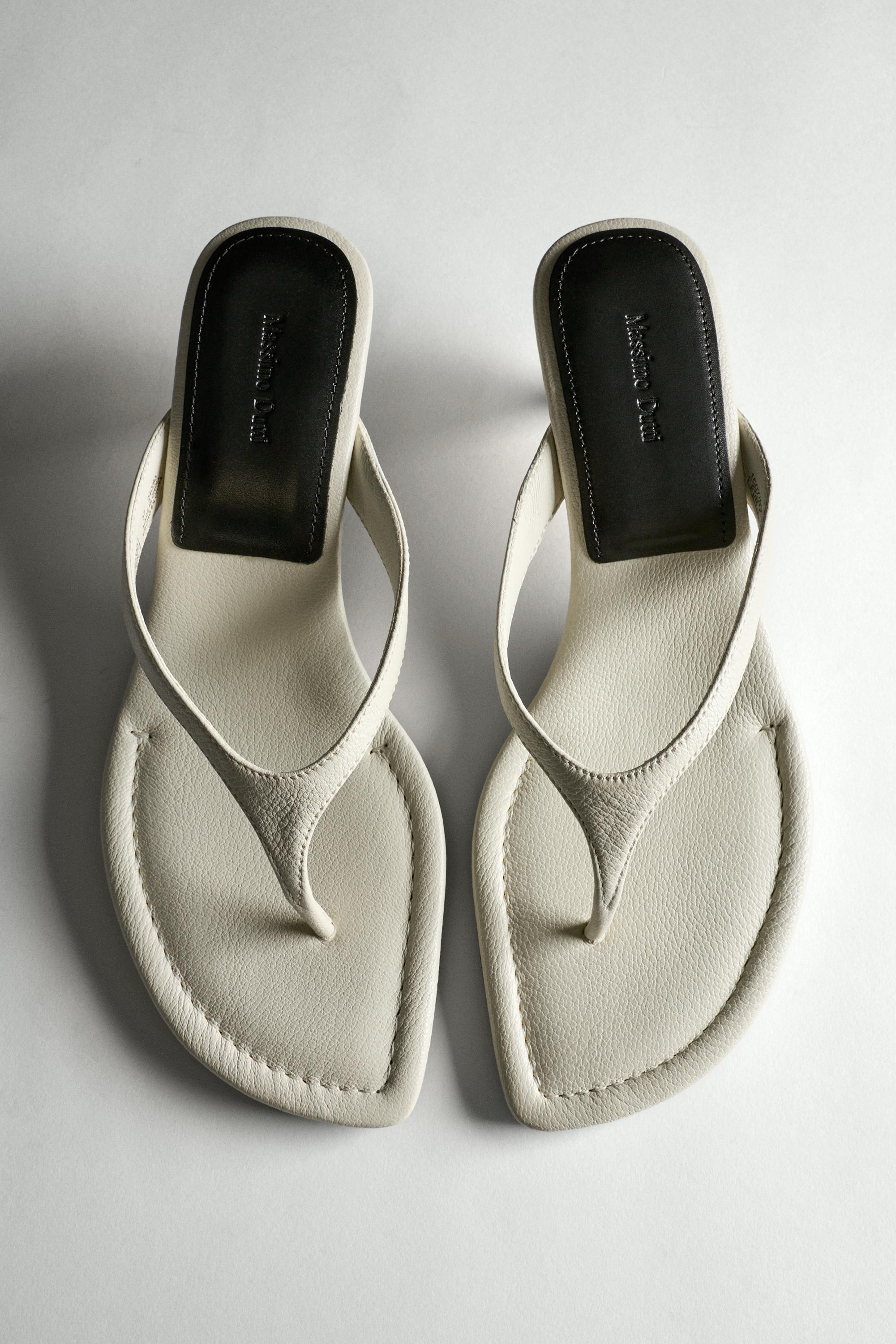 Massimo Dutti, Leather Heeled Sandals