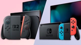 The Nintendo Switch 2 side-by-side with the Nintendo Switch