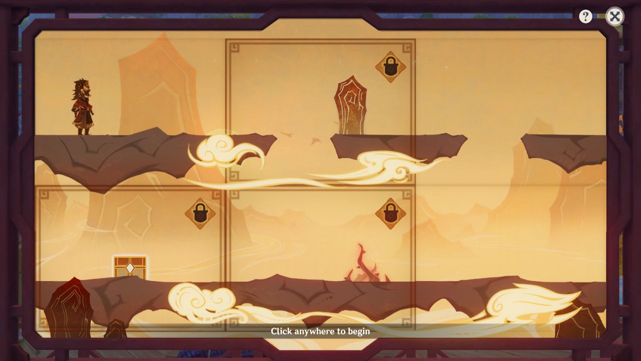 Genshin Impact Paper Theater - Over Mountains scene two