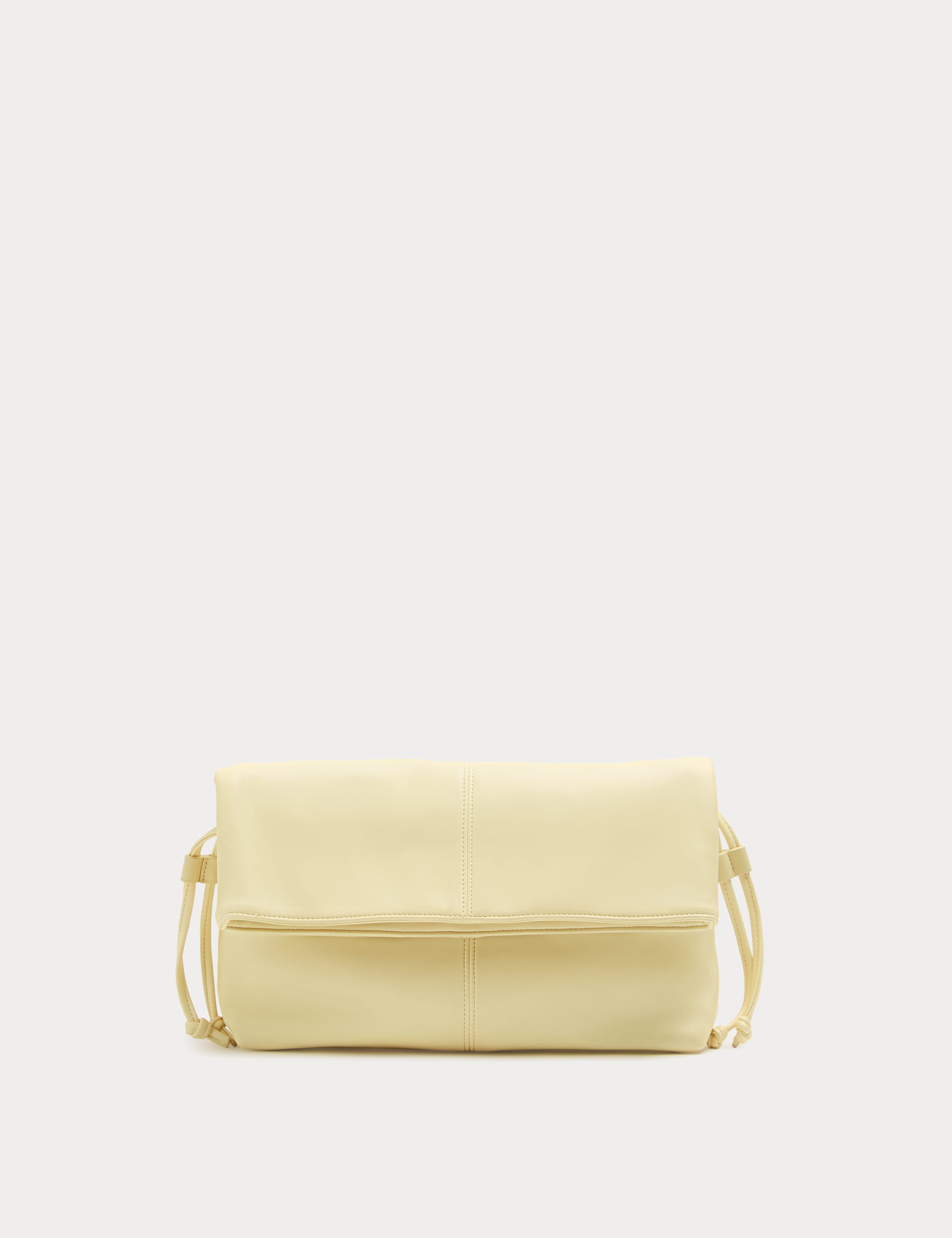 Ruched Fold Over Clutch Bag