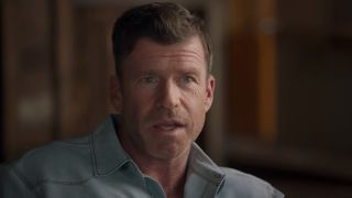 Taylor Sheridan in an interview for Yellowstone's YouTube channel.
