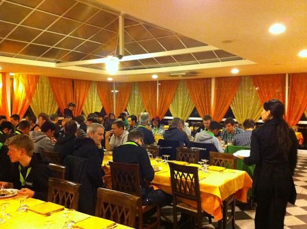 The Cannondale Factory Team dinner
