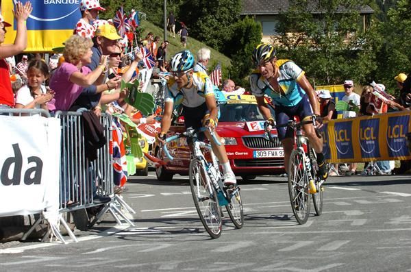 Kloden would eventually finish six seconds ahead of Armstrong