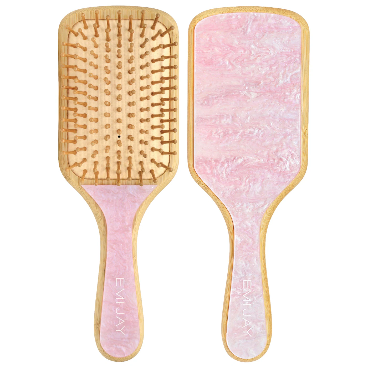 Emi Jay, Bamboo Paddle Hair Brush in Pink Sugar