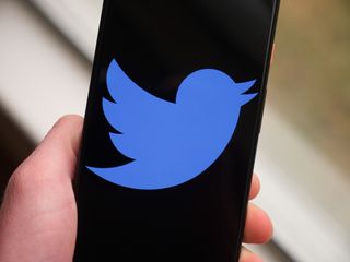 Twitter logo on a Pixel 4 XL