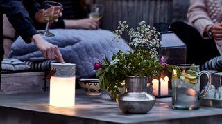 garden party ideas for light up speaker for playing music into the night