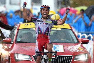 Joaquin Rodriguez takes the stage win after a gruelling day in difficult conditions (Watson)
