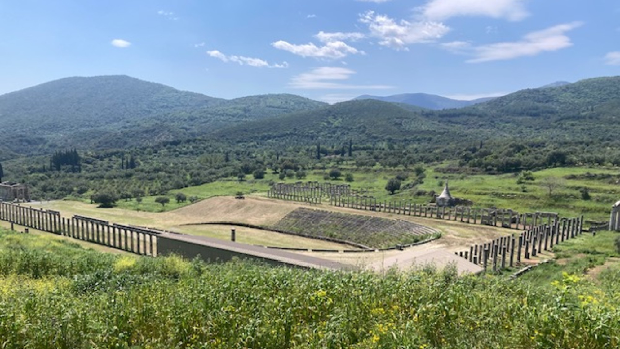 Stadium and gymnasium at Ancient Messene, Greece