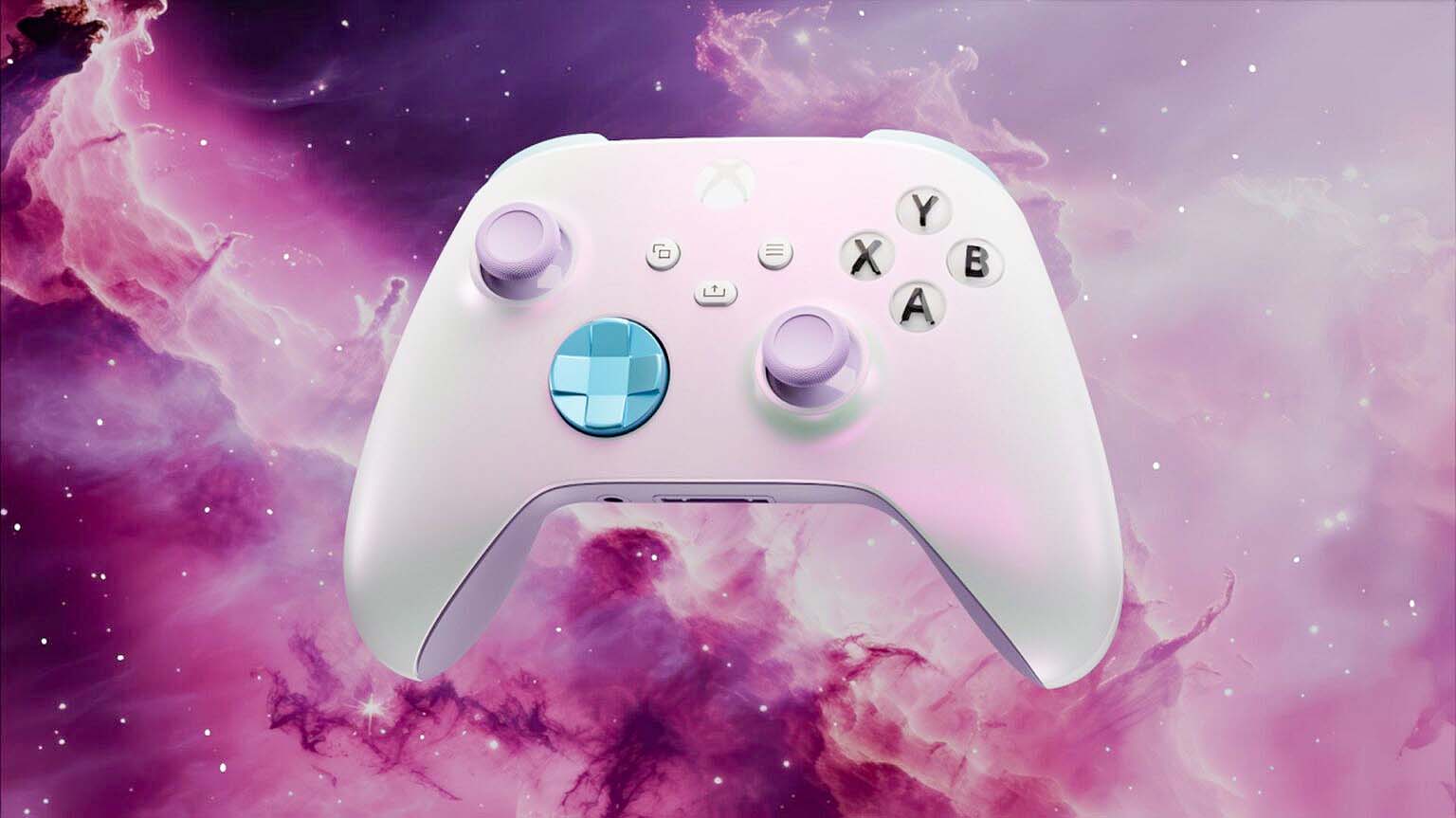 Pink and white shop xbox one controller