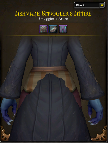 Several examples of items clipping in World of Warcraft: Midnight.