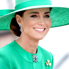 Catherine, Princess of Wales during Trooping the Colour on June 17, 2023 in London, England. Trooping the Colour is a traditional parade held to mark the British Sovereign's official birthday. It will be the first Trooping the Colour held for King Charles III since he ascended to the throne