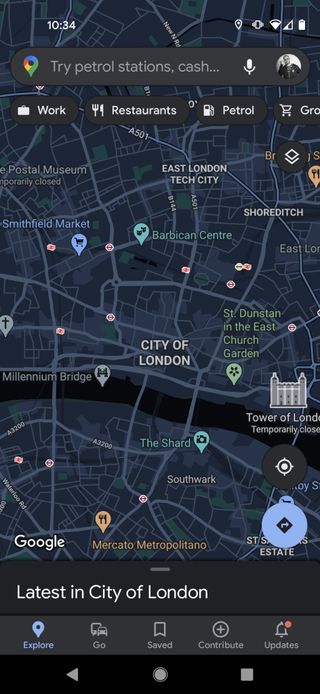 How to use Google Maps in dark mode