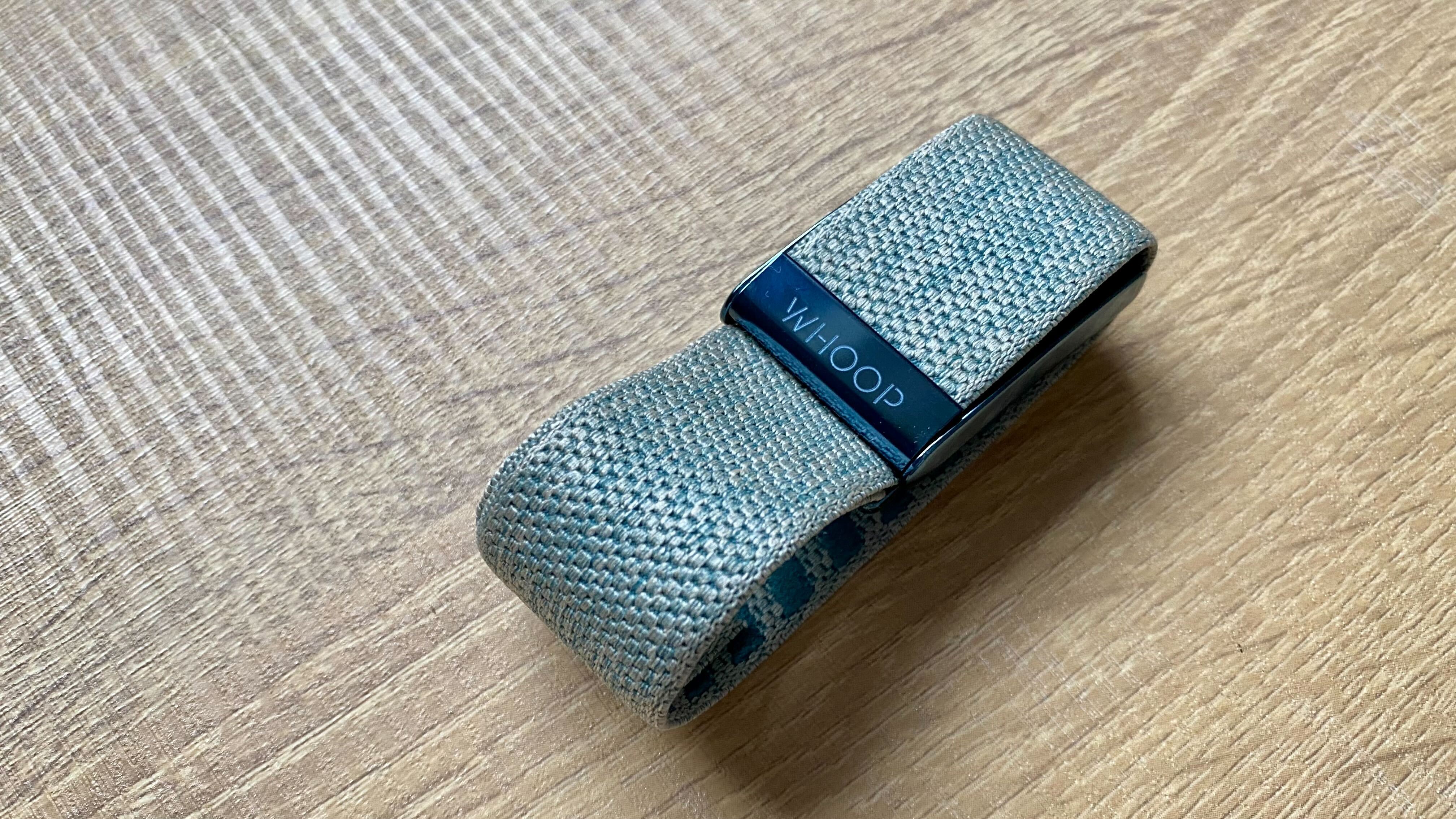 A photo of the Whoop wristband