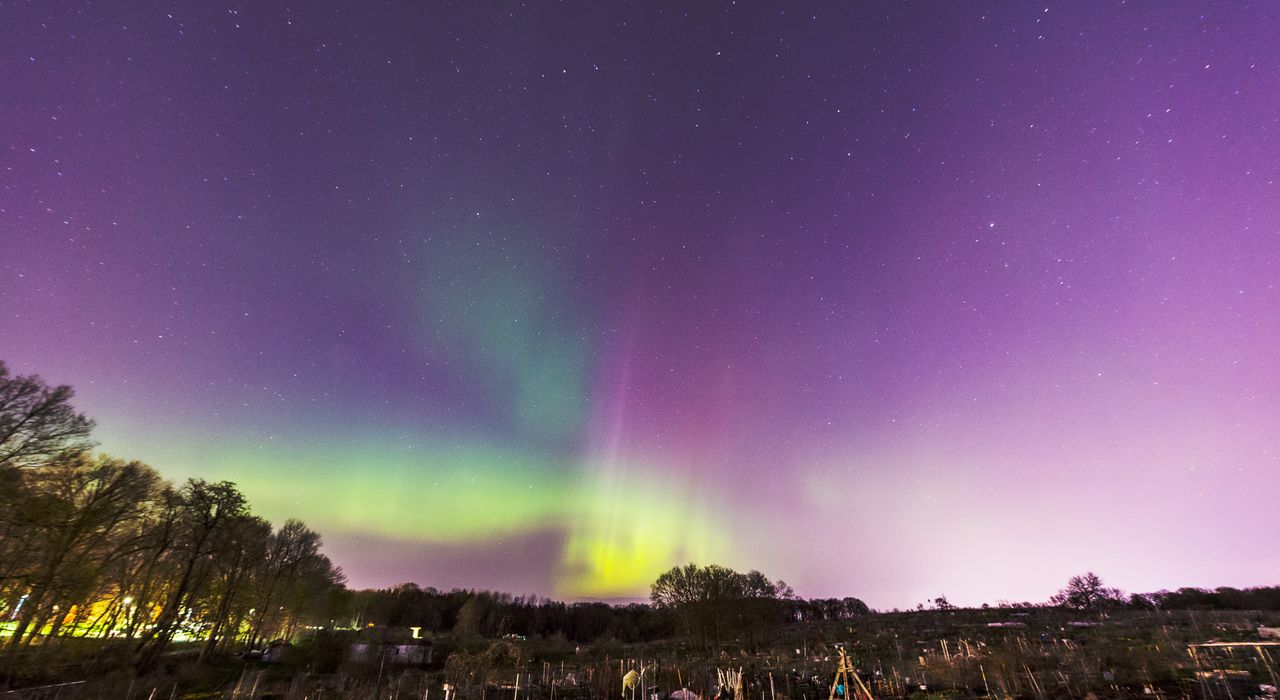 Aurora display from Madison, Wisconsin, U.S.