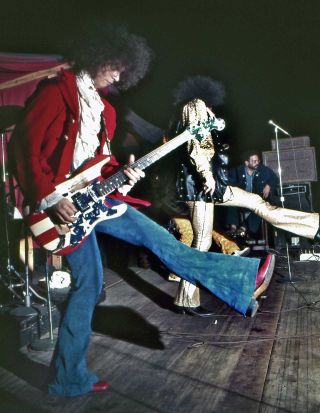 Brother Wayne Kramer and Rob Tyner of the MC5 onstage at the Grande Ballroom, Detroit