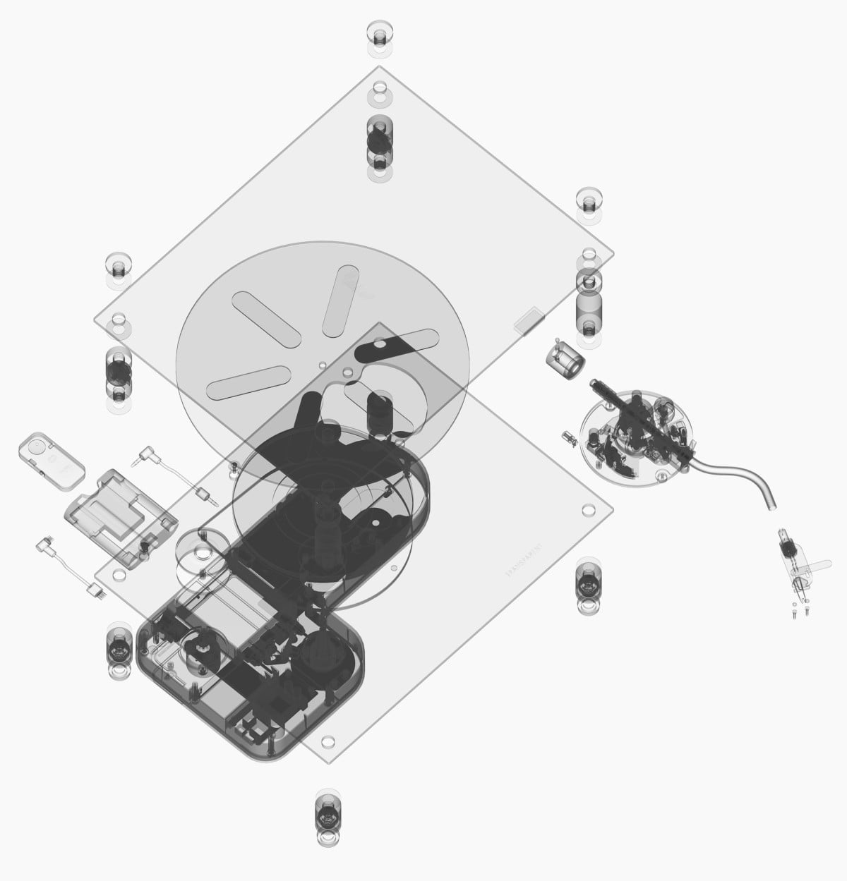 Inside the Transparent Turntable