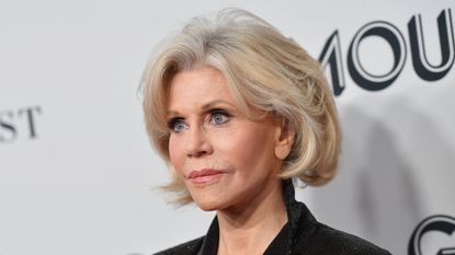 Jane Fonda on the red carpet 