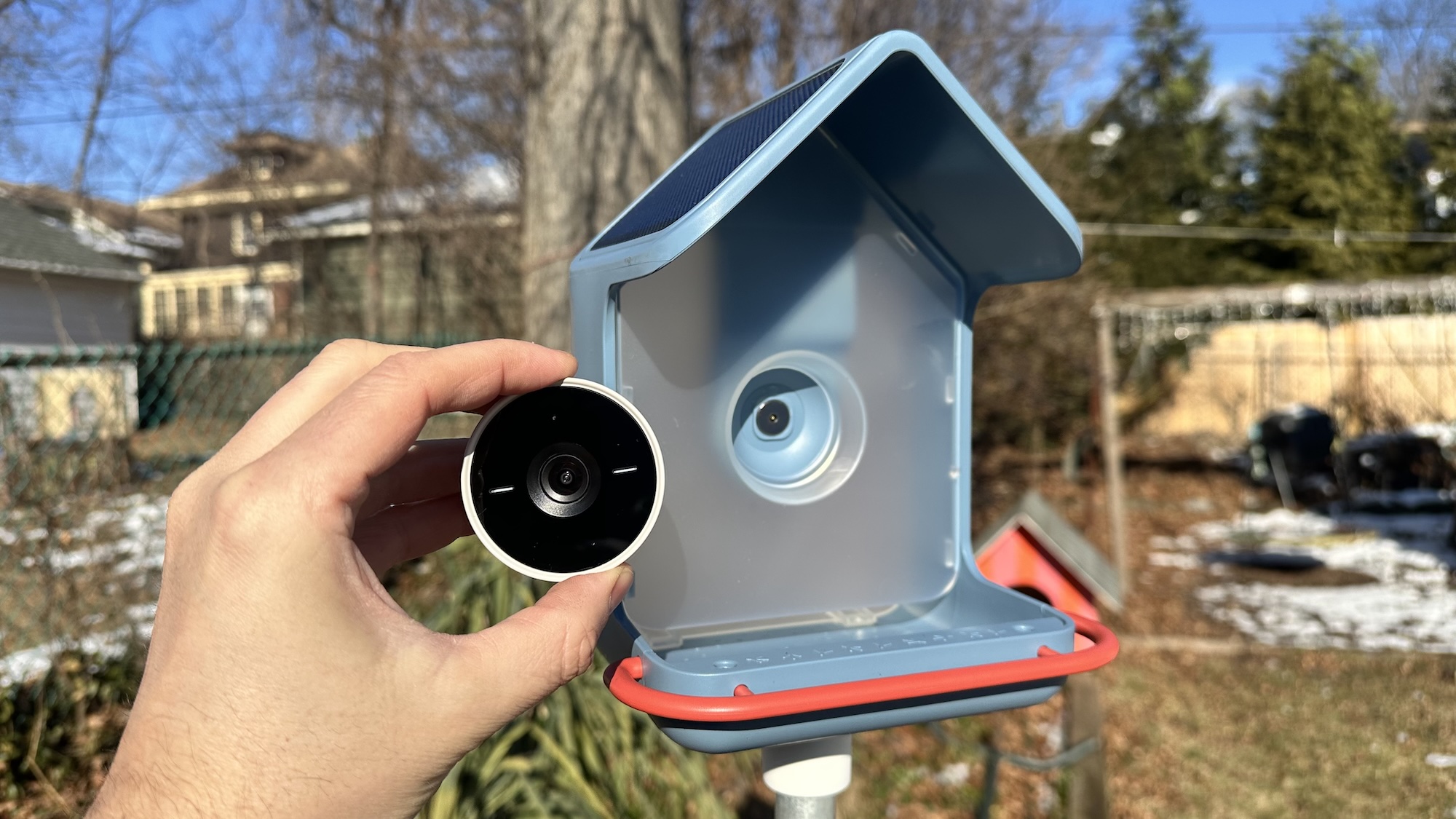 BirdBuddy Home with camera module removed