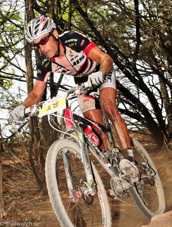 Jason Sager (Team Jamis) riding in the top six riders