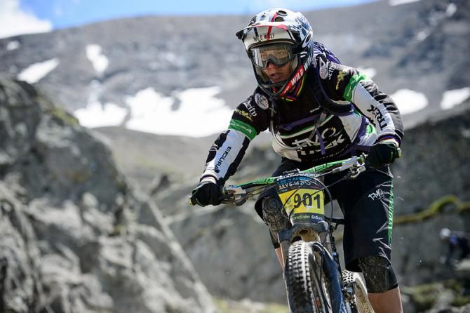 Tracey Moseley on her way to winning round 3 of the Enduro World Series