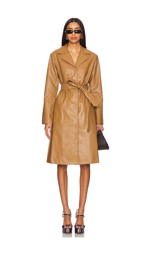 Viktoria Faux Leather Coat