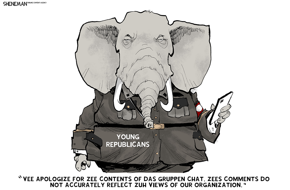 Political cartoon