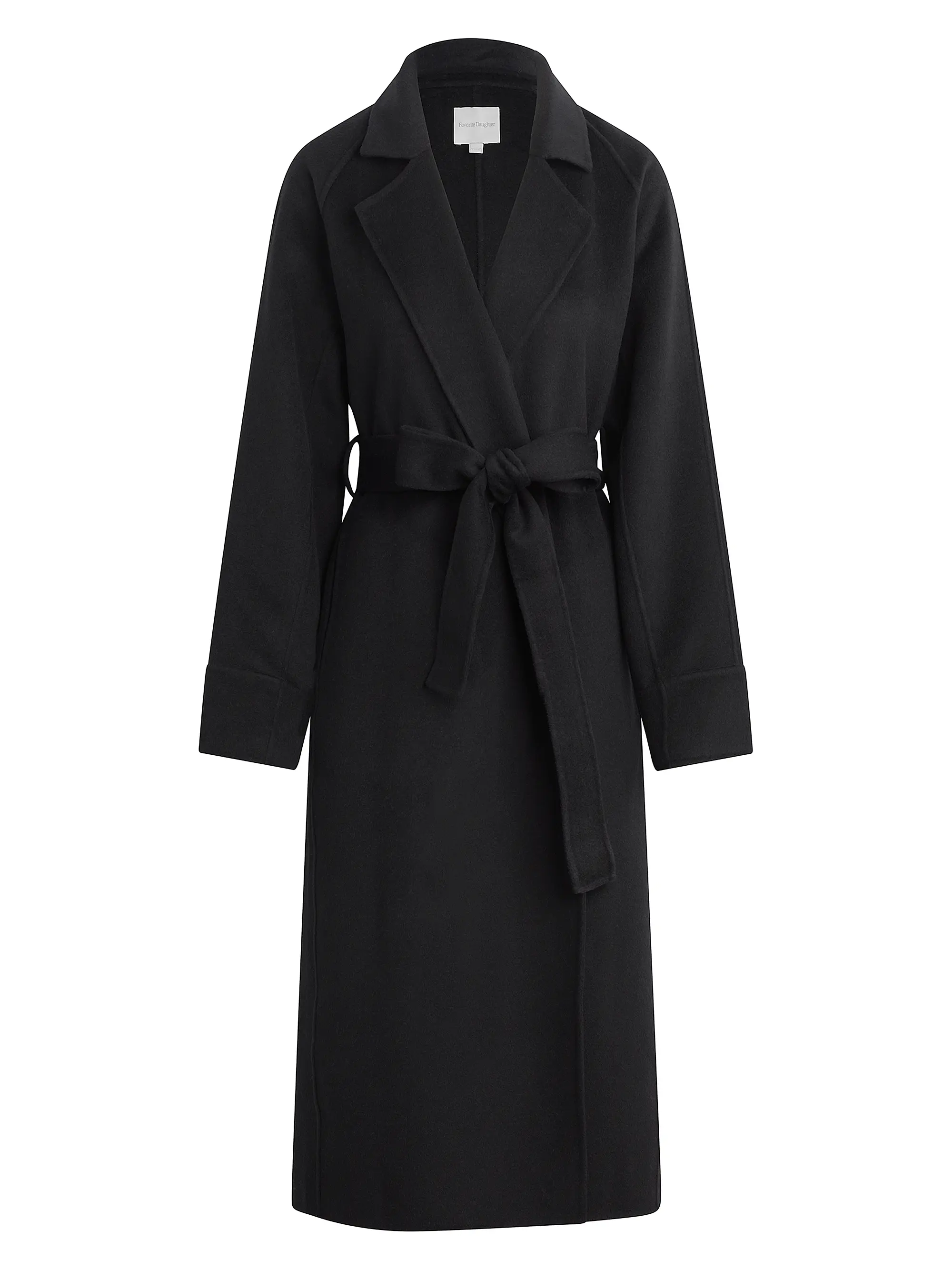 Paola Wool-Blend Self-Belt Coat