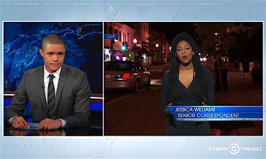 The Daily Show tackles the Oregon shooting