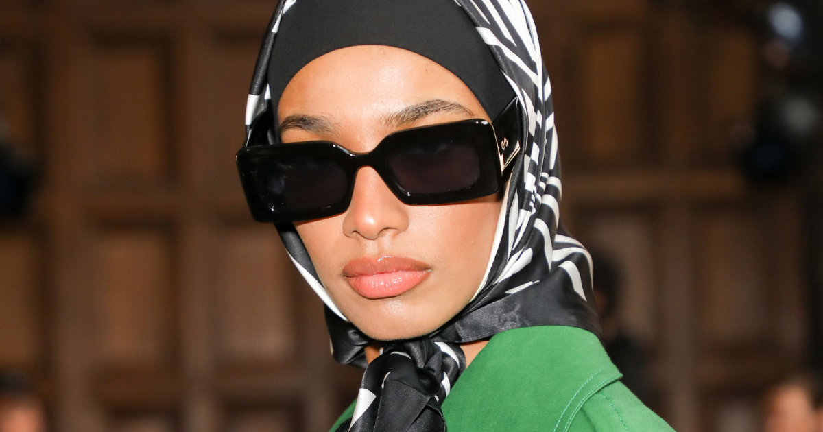  Modest Beauty: Ikram Abdi Omar attends the Paul and Joe show during London Fashion Week February 2022 at Charterhouse Square on February 21, 2022 in London, England. (Photo by David M. Benett/Dave Benett/Getty Images)