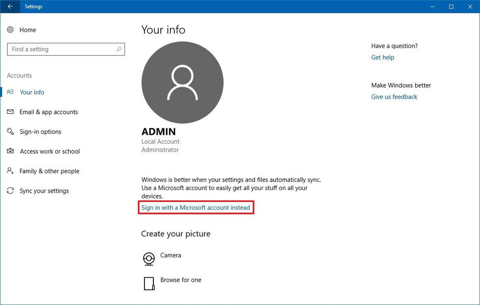 How to create a Windows 10 account with a custom name using your ...