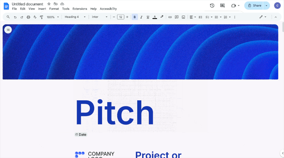 Google Docs new templates