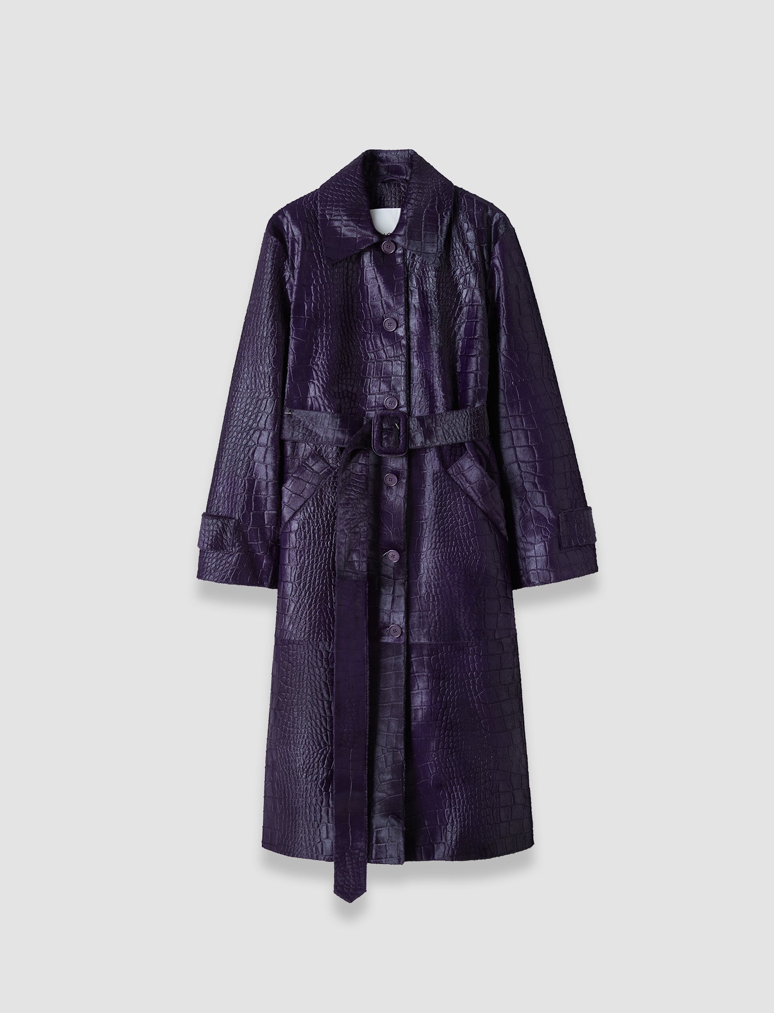 a purple calf hair coat from joseph