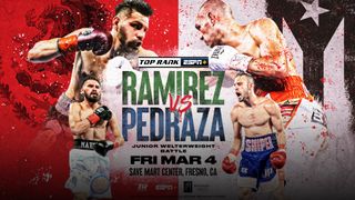 Top Rank Boxing presents Ramirez vs Pedraza featuring two hard-hitting boxers.
