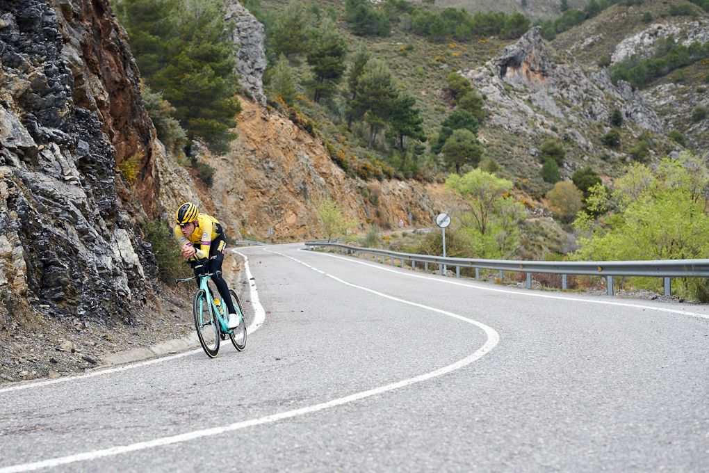 Training on the TT bike on the quiet roads