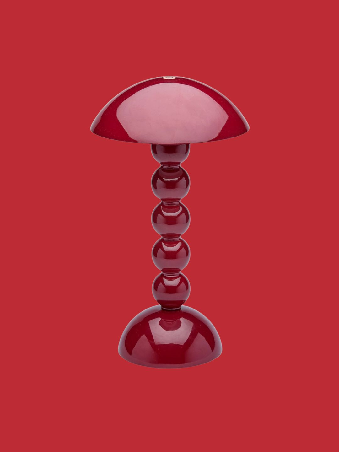 Addison Ross Ltd UK, Cherry Lacquer Rechargeable Bobbin Led Lamp