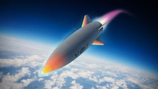 Artist’s concept of the DARPA and Lockheed Martin Hypersonic Air Breathing Weapon Concept (HAWC).