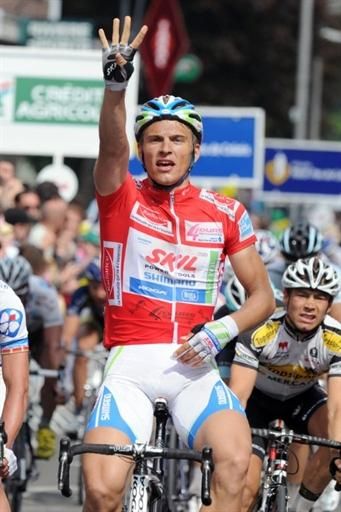 Marcel Kittel (Skil-Shimano) wins for the fourth time in five days at the Four Days of Dunkirk.
