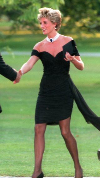 Princess Diana in the iconic revenge dress
