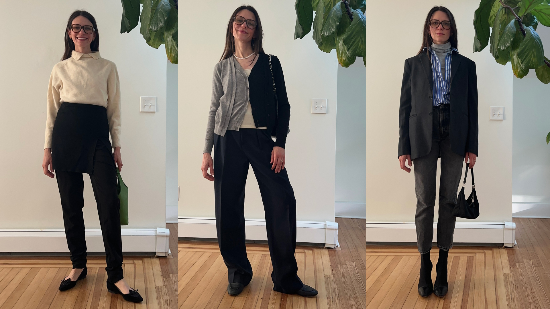 Julia Gall wearing office outfits