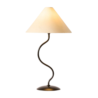 table lamp with wavy base