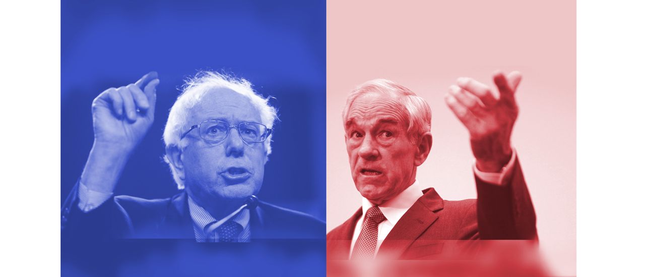 Sen. Bernie Sanders and Ron Paul.