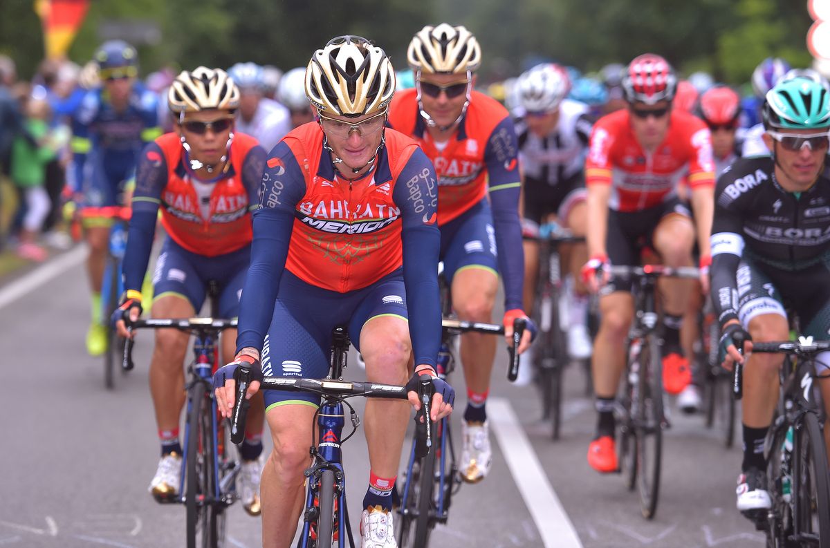 Grega Bole on stage 2 of the Tour de France