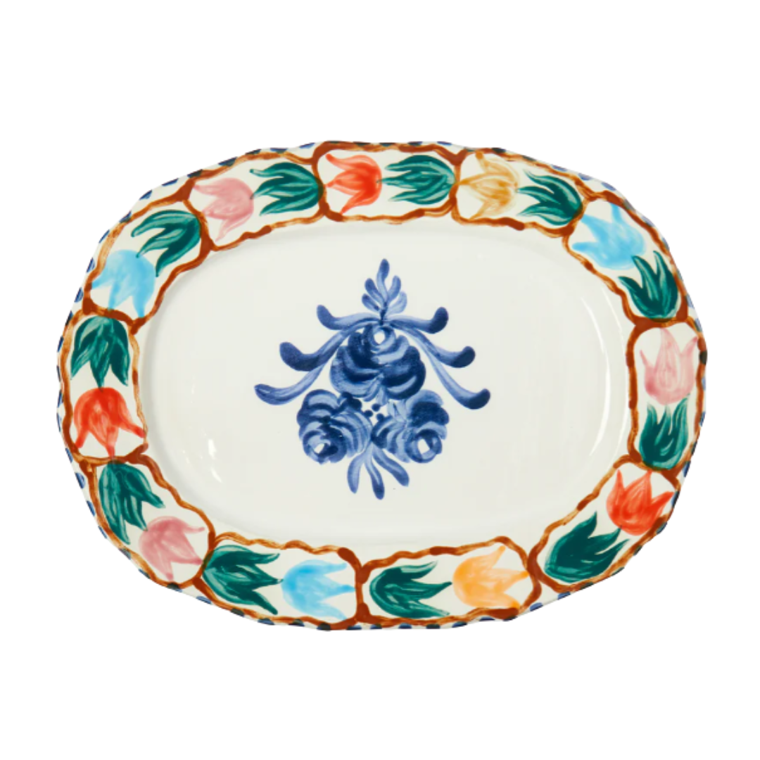 Hand-Painted Serving Platter