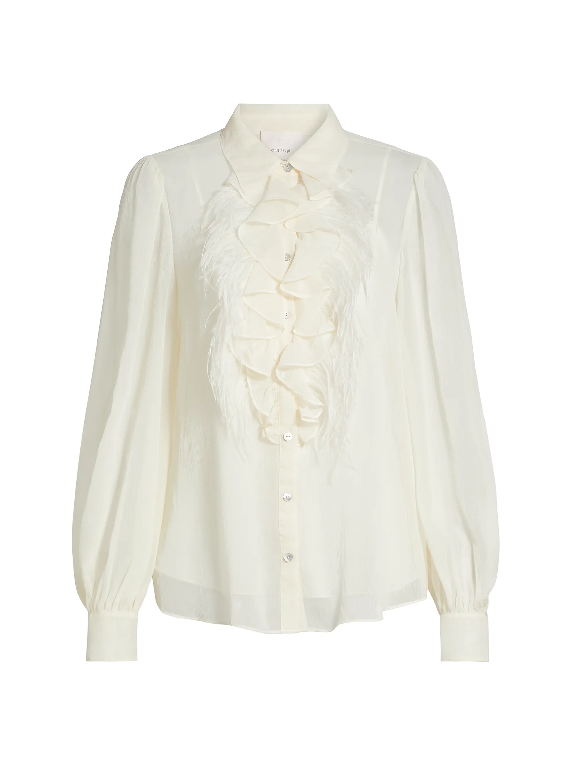 Rhonda Feather Ruffle Top